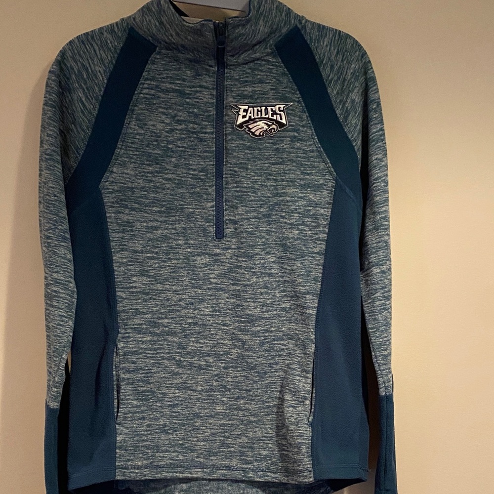 Eagles Green Quarter-Zip Pullover